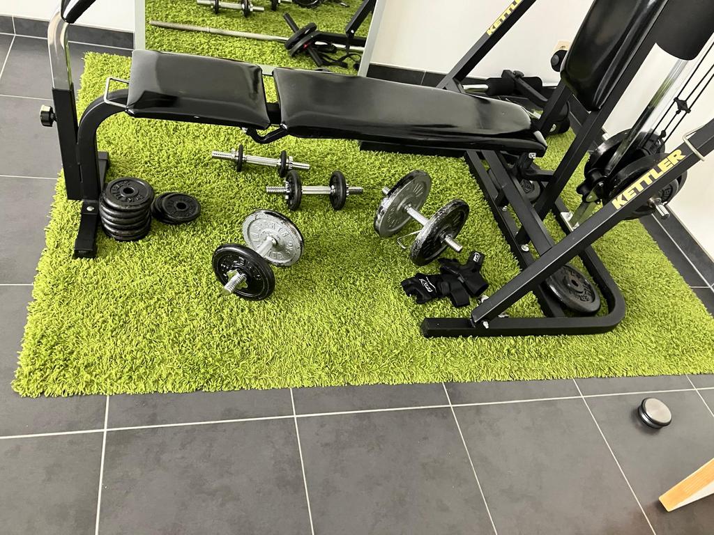 Groen tapijt te koop, Sport en Fitness, Ophalen, Zo goed als nieuw