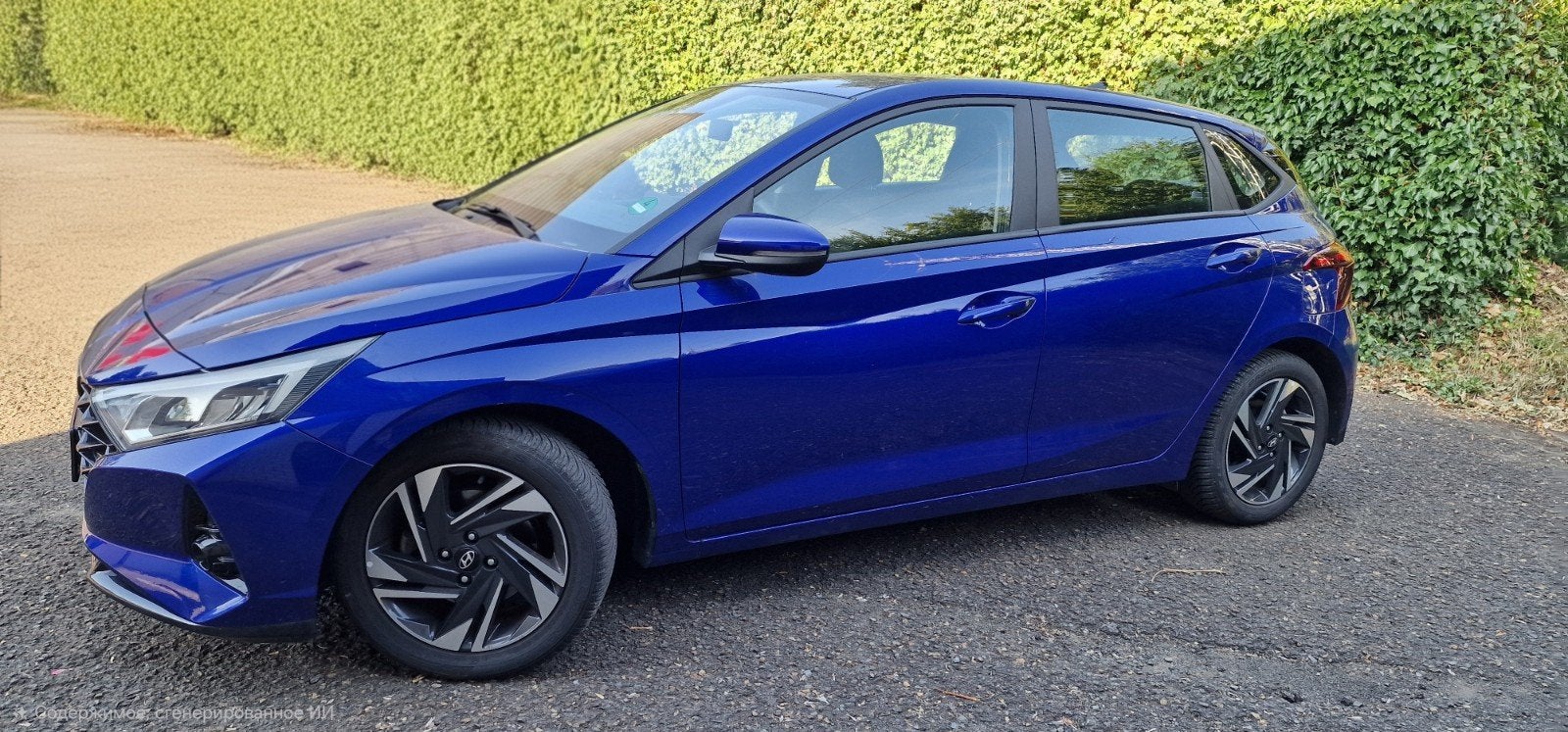 Hyundai i20, Voorwielaandrijving, Stof, Blauw, Navigatiesysteem