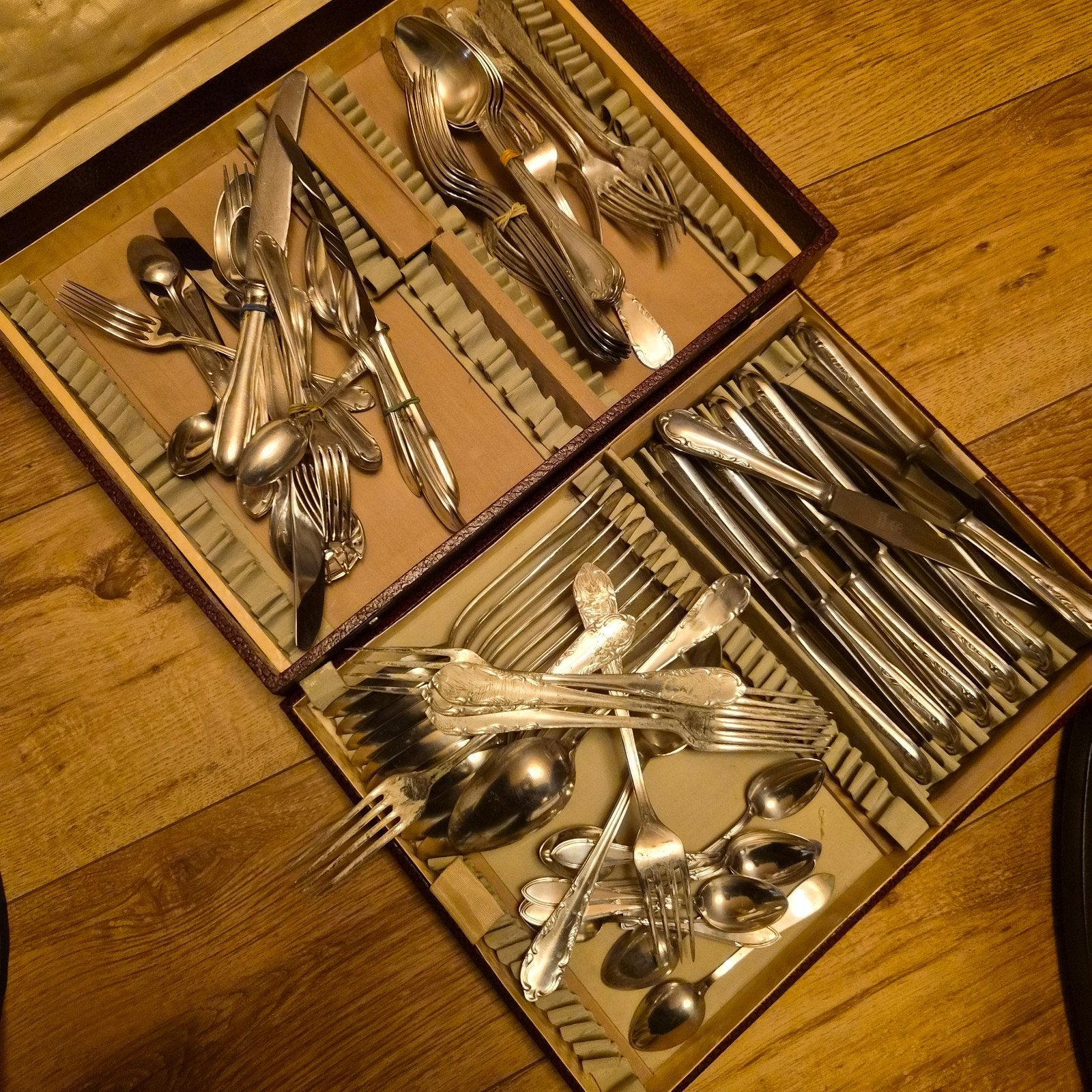 verzilverd  bestek meer daan 4kg, Antiek en Kunst, Ophalen