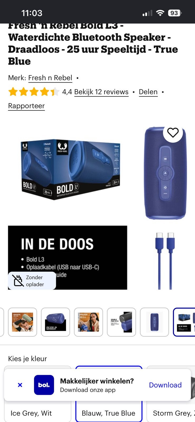 Fresh 'n Rebel BTS Bold L3, Audio, Tv en Foto, Luidsprekerboxen, Party speaker, Nieuw, Ophalen, Bluetooth