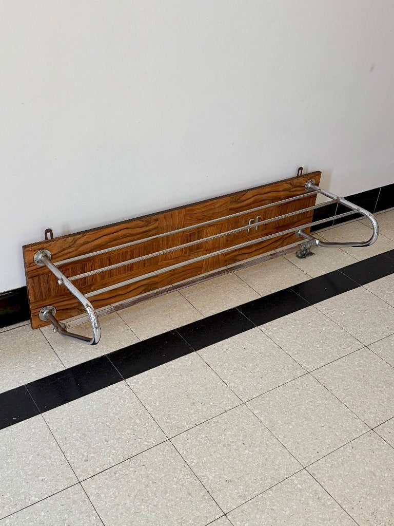 Vintage mid century trein kapstok, Zo goed als nieuw, Minder dan 100 cm, Hout, Ophalen