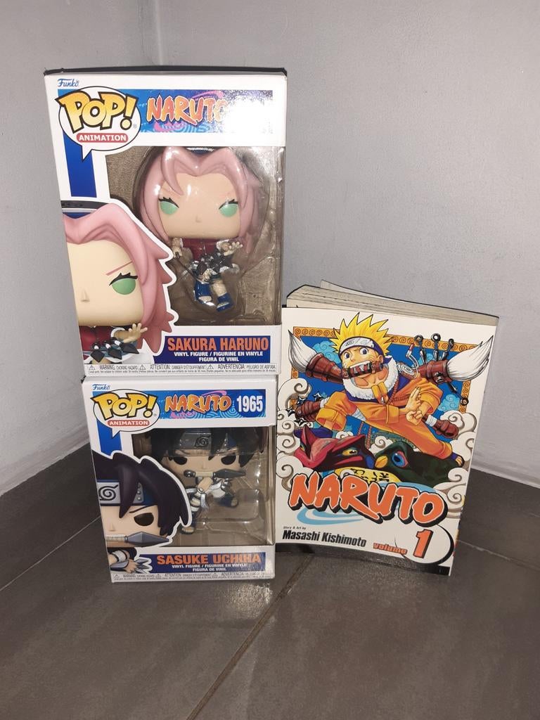 Sakura & Sasuke funko pops & Naruto manga, Verzamelen, Poppetjes en Figuurtjes, Ophalen, Zo goed als nieuw