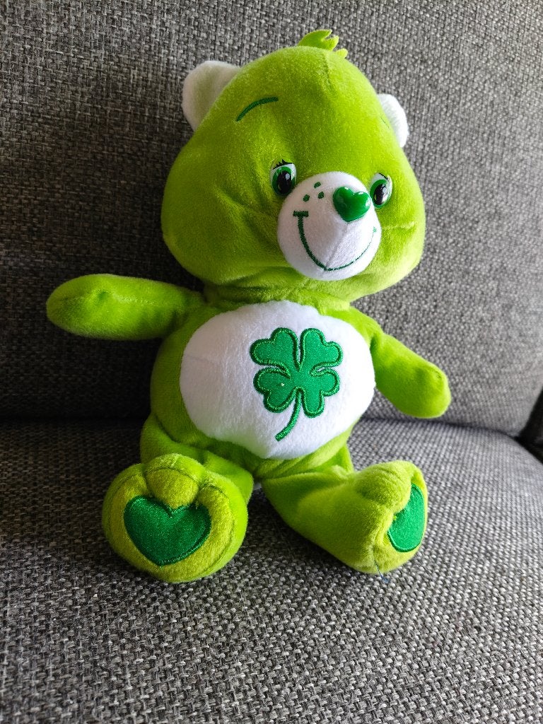 Knuffel Care Bear groen, Overige karakters, Beer, Ophalen of Verzenden, Wasbaar