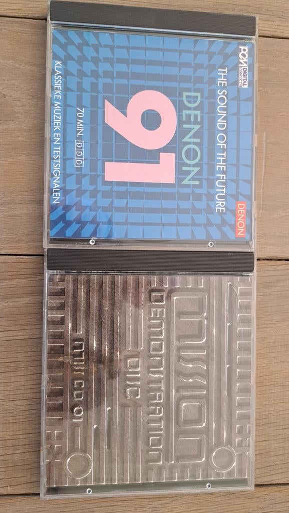 Demonstratie CD's van Denon en Mission, Enlèvement