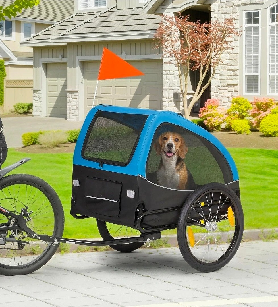NIEUW‼️Pawhut honden Fietstrailer tot 20kg 6212, Dieren en Toebehoren, Ophalen