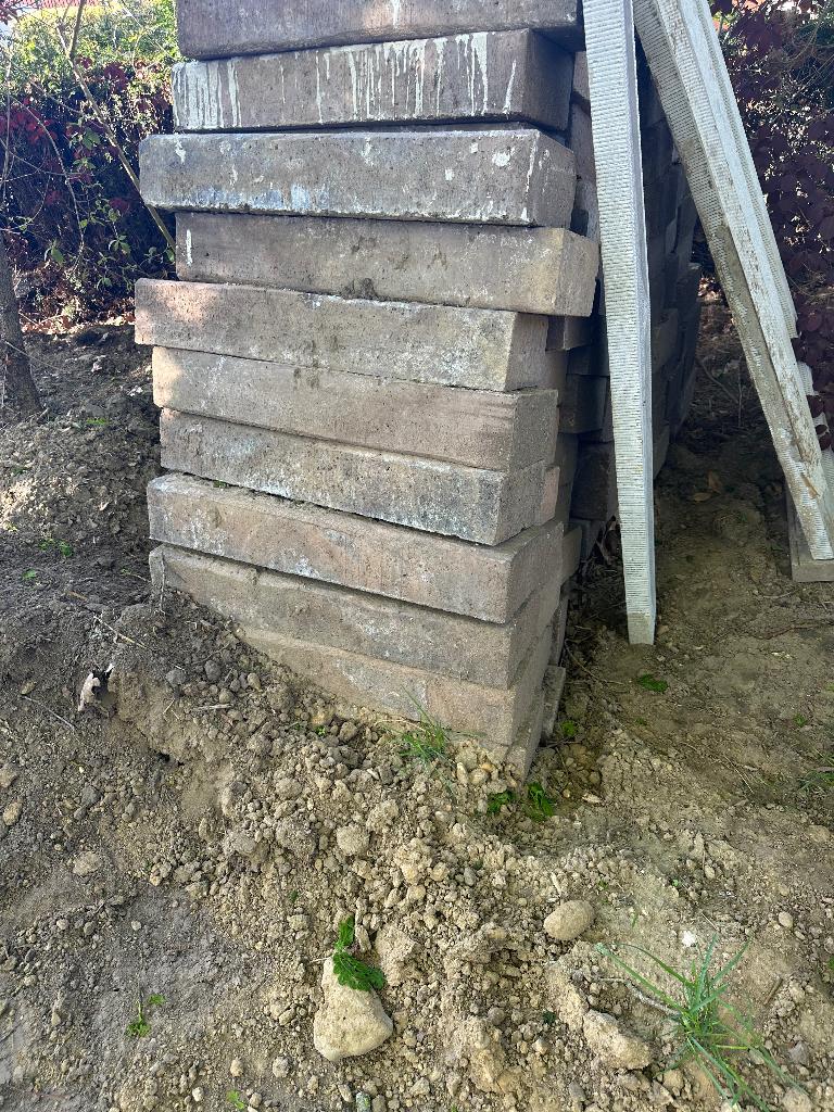 te koop beton banden voor tuin bestrating, Ophalen, Beton