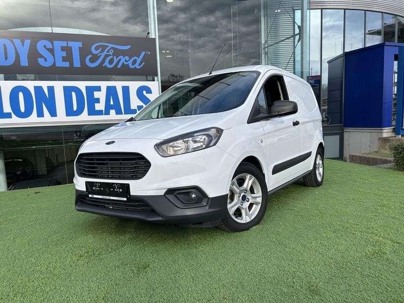 Ford Transit Courier EcoBoost Trend S&S, Auto's, Voorwielaandrijving, Stof, Gebruikt, Wit