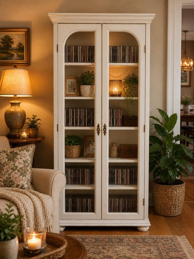 Vitrine / bibliothèque, Avec porte(s), 25 à 50 cm, Utilisé, 50 à 100 cm