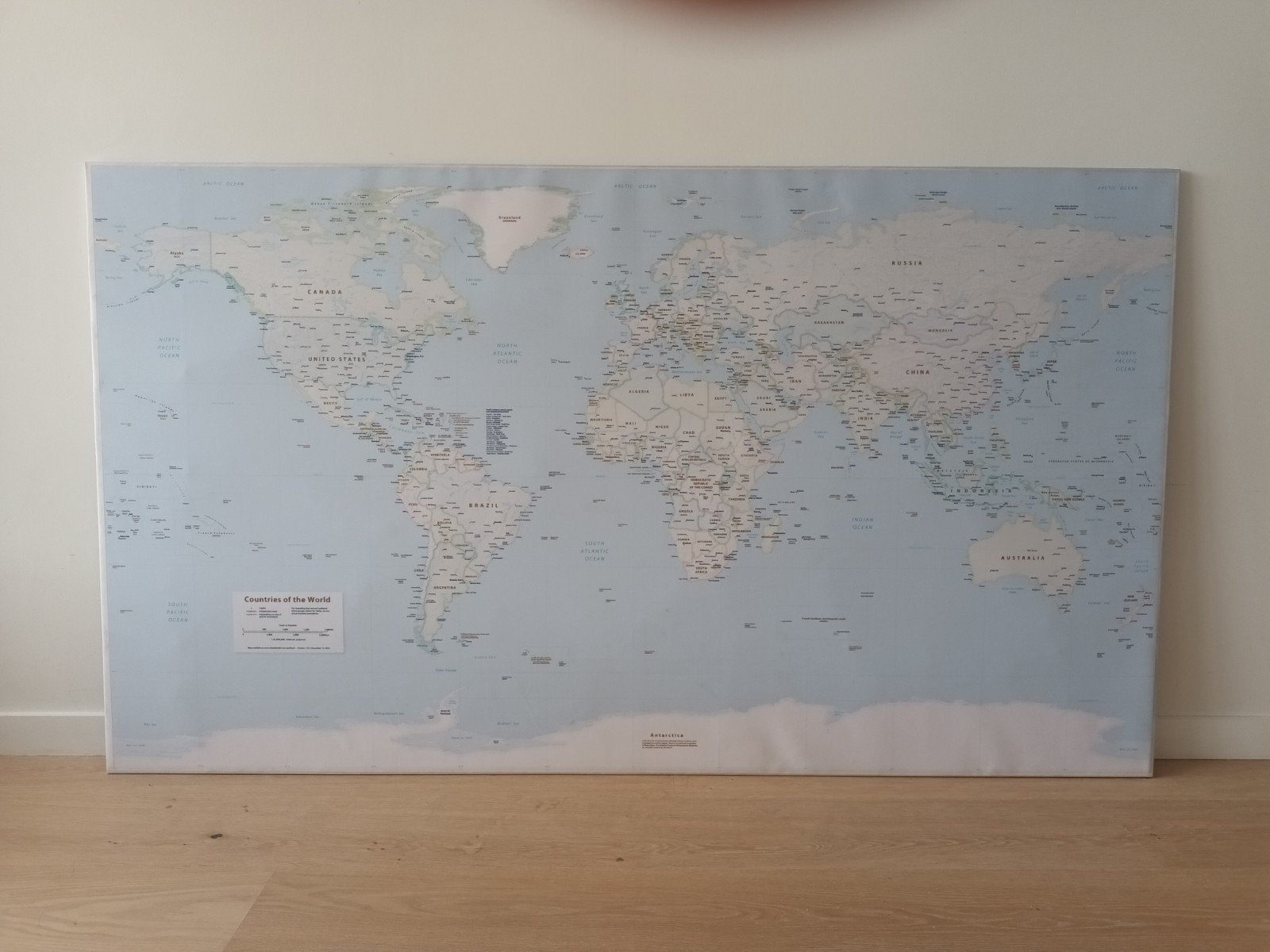 Wereldkaart op canvasdoek, Maison & Meubles, Accessoires pour la Maison | Tableaux d'affichage, Enlèvement