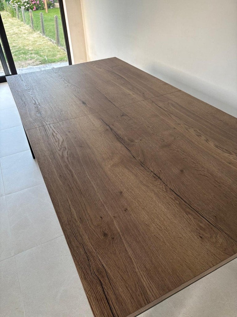 Kwalitatieve houten tafel te koop (nieuw), Maison & Meubles, Tables | Tables à manger, Neuf, 100 à 150 cm, 200 cm ou plus, Cinq personnes ou plus
