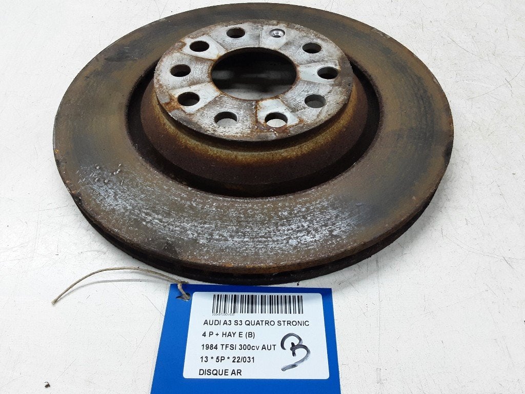 REMSCHIJF ACHTER Audi S3 Sportback (8VA / 8VF), Gebruikt, Audi