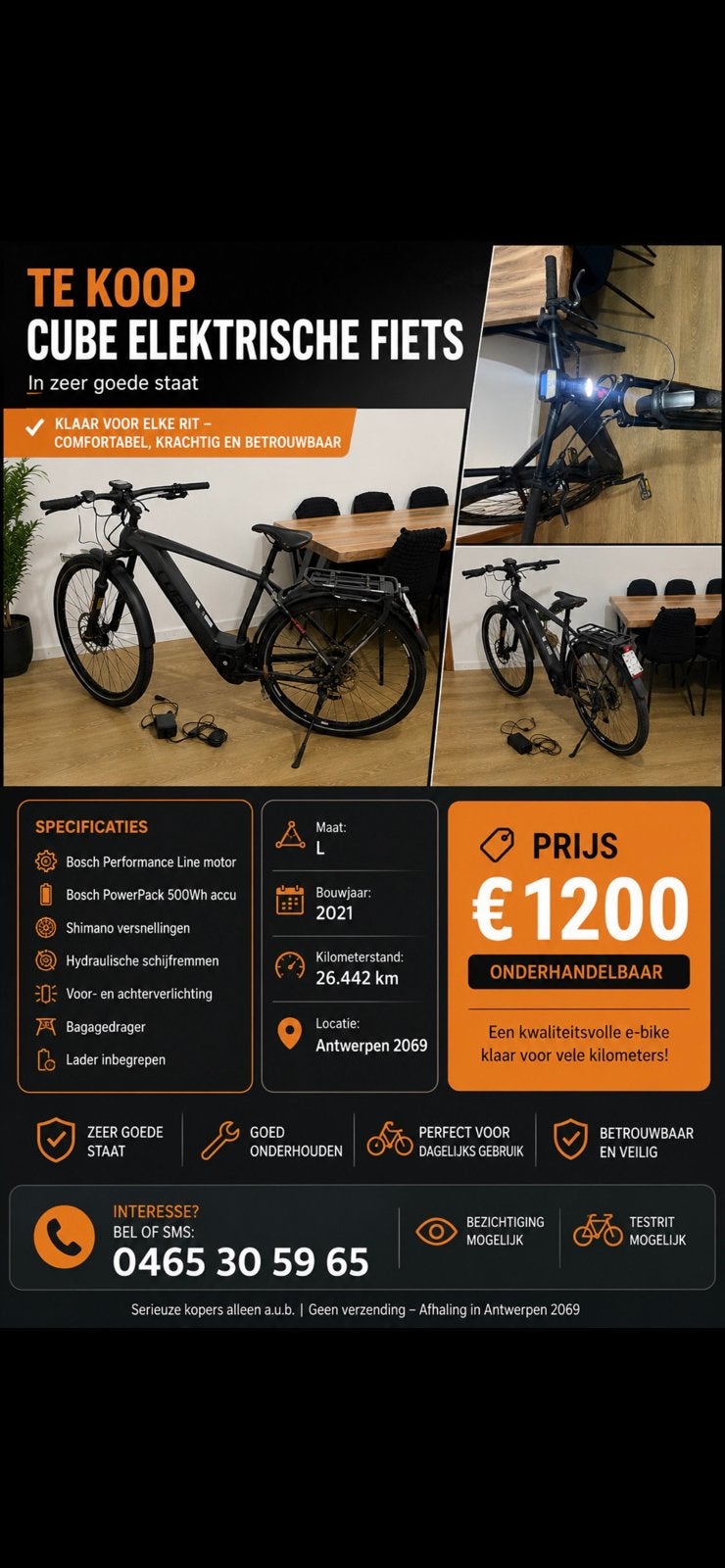 Cube, Fietsen en Brommers, Elektrische fietsen, Ophalen of Verzenden, Zo goed als nieuw, Cube