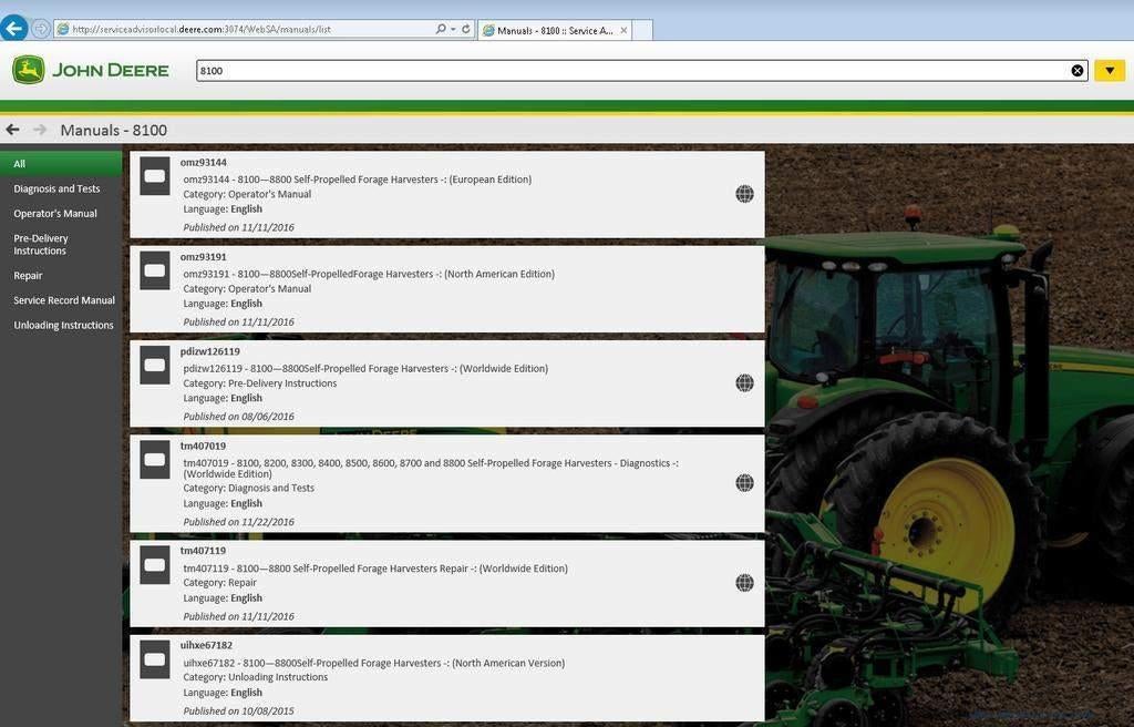 John Deere Service Advisor 05.03.95 op Dell laptop, Verzenden