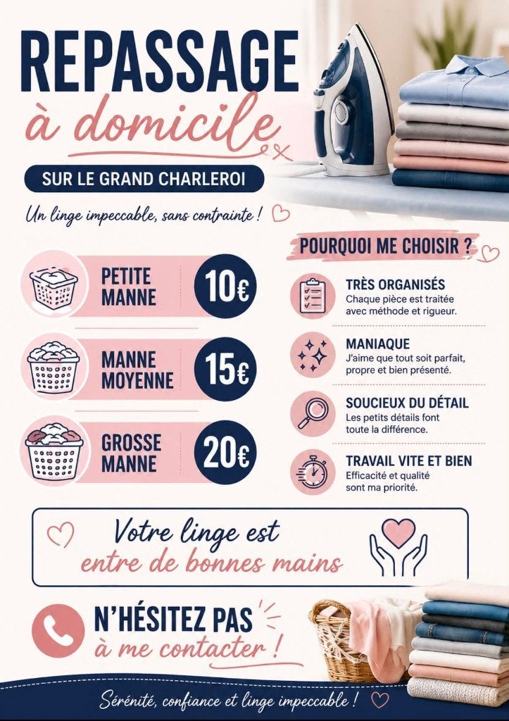 Repassage a mon domicile, Ophalen