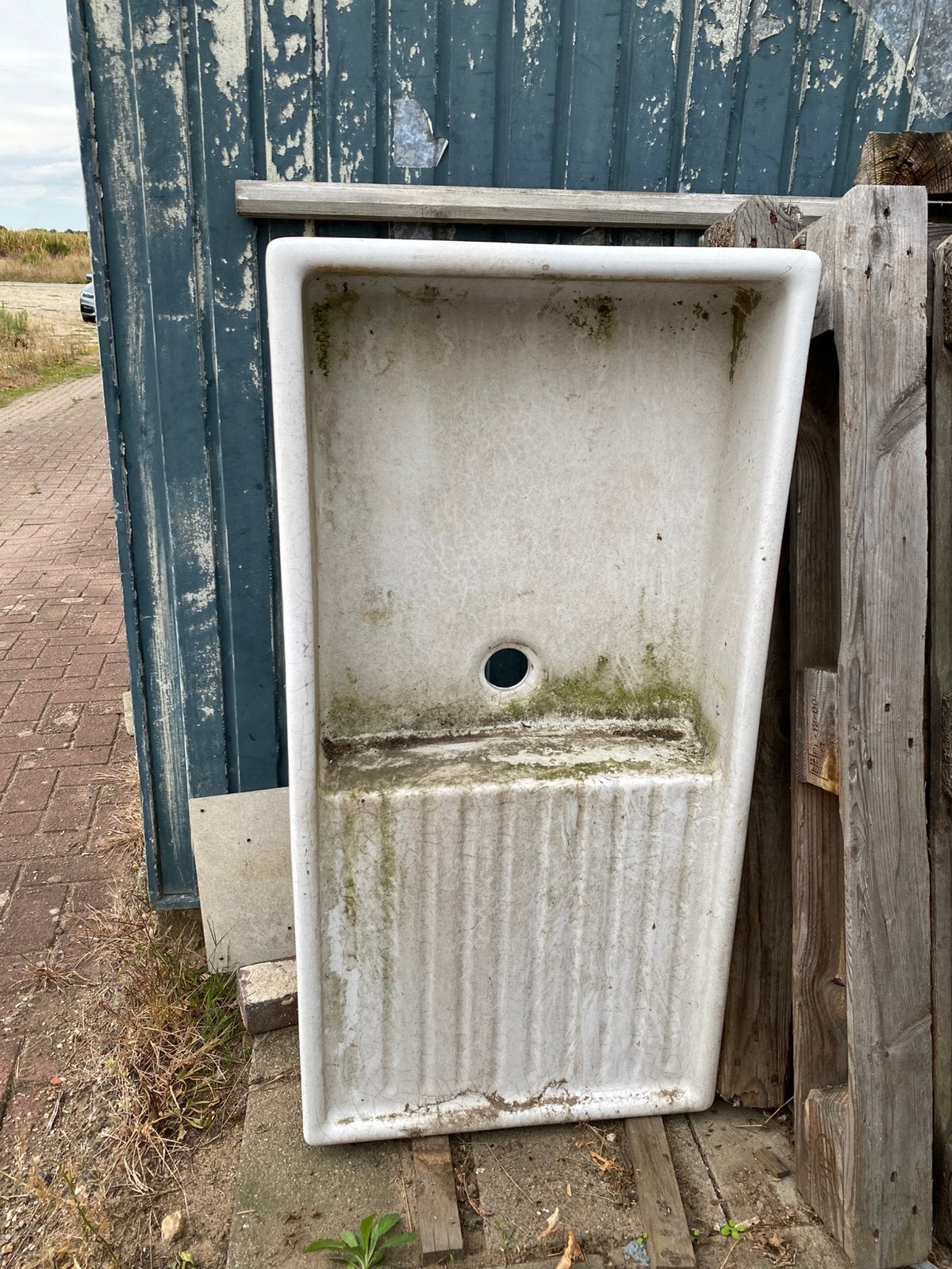 Porseleinen lavabo, Maison & Meubles, Cuisine | Éléments de cuisine, Enlèvement, Utilisé