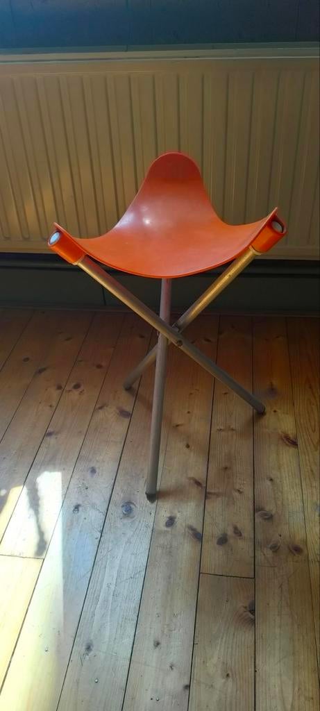 Vintage Lallemand driepootskrukje - Jaren 70 Design, Enlèvement