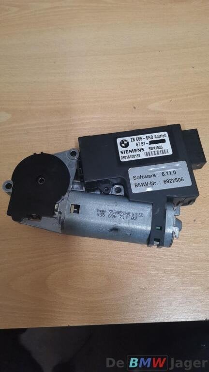 Schuifdak motor BMW E65 E66  67616920949, Gebruikt, Ophalen of Verzenden, BMW, BMW