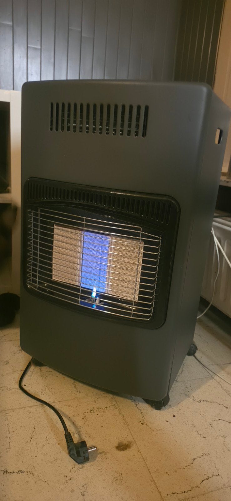 propaan/butaan kachel + elektrische verwarming, Huis en Inrichting, Ophalen, Gebruikt, Gas, Vrijstaand