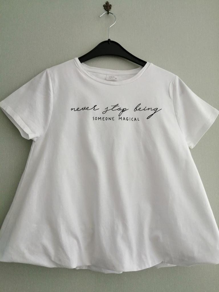 mooie aparte t-shirt Zara maat 13/14 jaar, Zo goed als nieuw, Zara, Shirt of Longsleeve, Verzenden