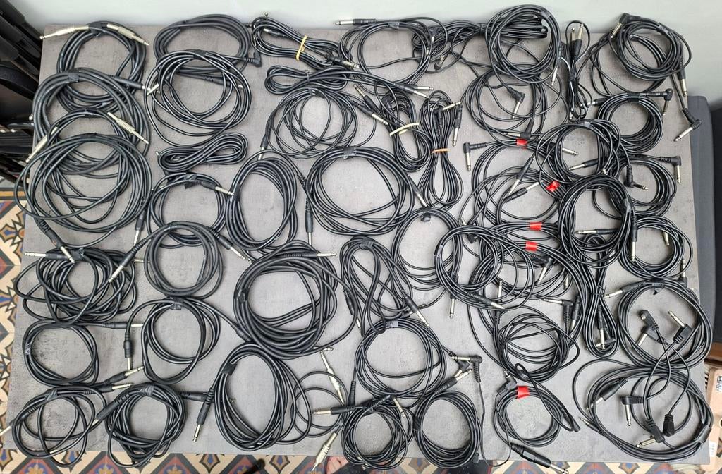 55x ts jack signaalkabel / jack kabel, Muziek en Instrumenten, Ophalen