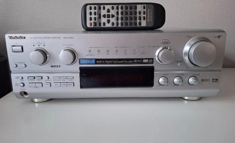 Récepteur AV Technics SA-DX940 5x100W + télécommande, Enlèvement, Comme neuf