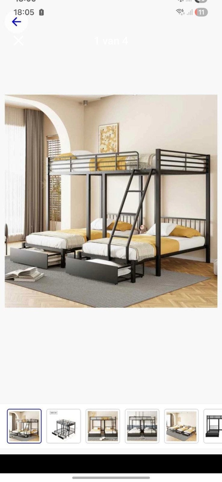 Stapelbed, Ophalen, Zo goed als nieuw, Stapelbed