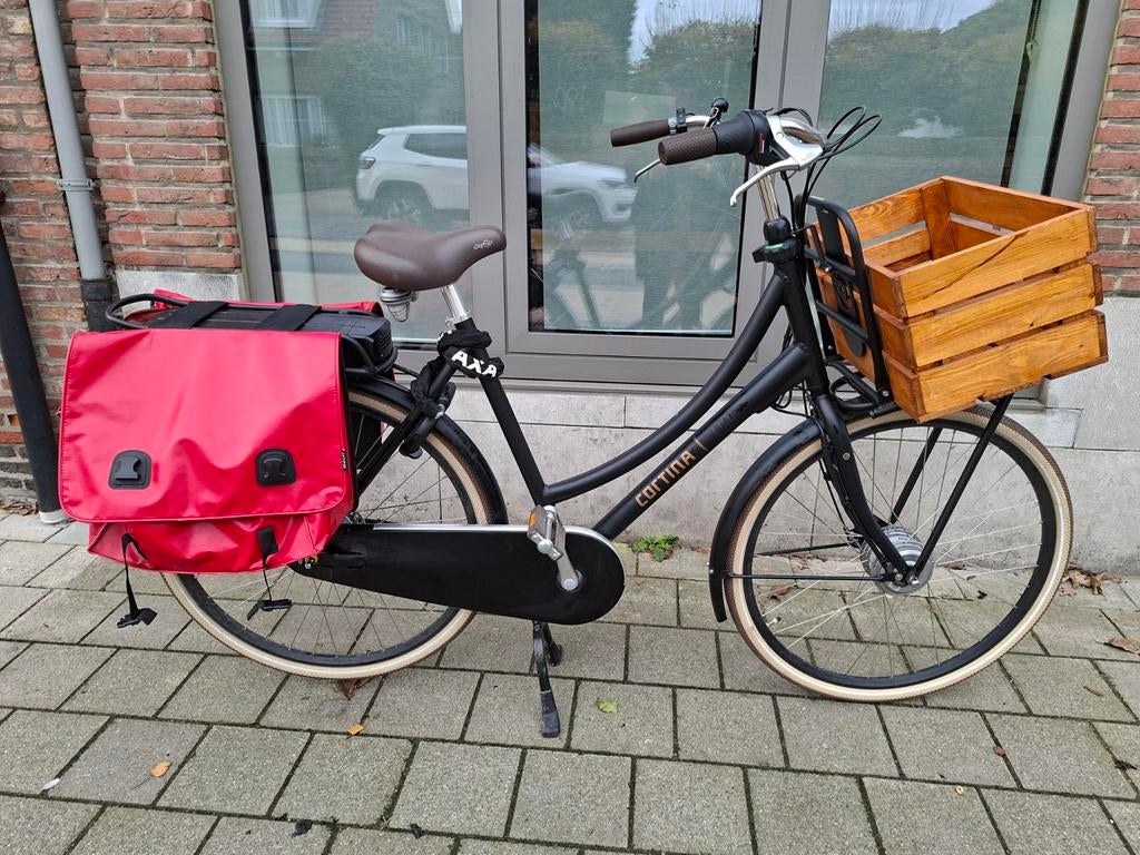 Cortina E-U4 Transport, Fietsen en Brommers, Ophalen, Gebruikt, Cortina, 50 km per accu of meer