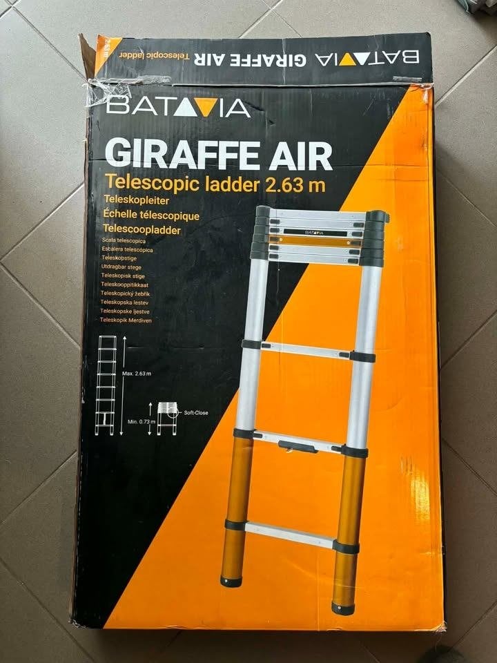 Echelle Télescopique Batavia Giraffe Air (2,63m), Bricolage & Construction, Échelles & Escaliers, Comme neuf, Échelle, 2 à 4 mètres