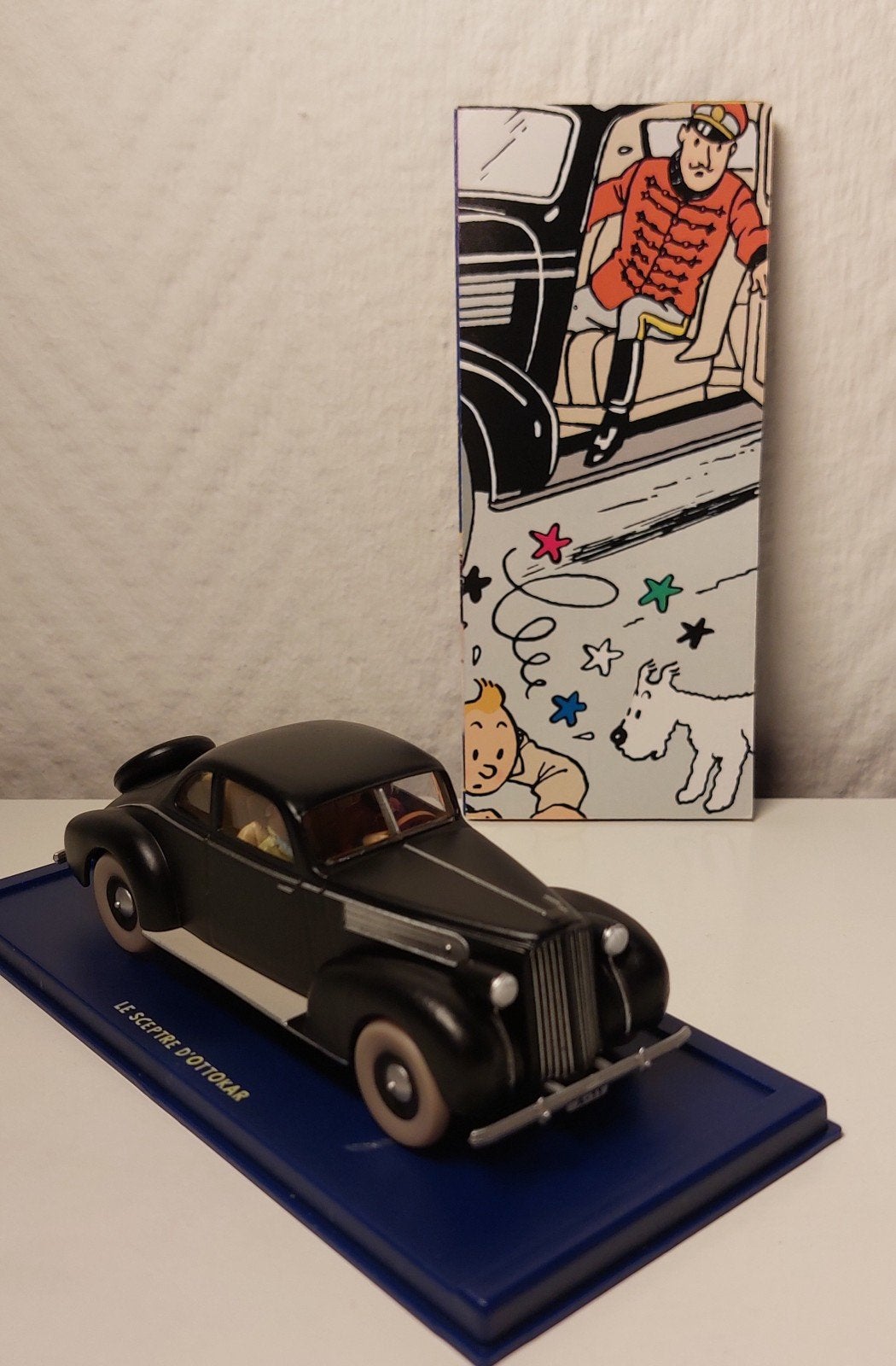 KUIFJE Atlas auto 1/43 'De Packard 12 coupé 1939', Verzamelen, Ophalen of Verzenden, Kuifje, Zo goed als nieuw, Beeldje of Figuurtje