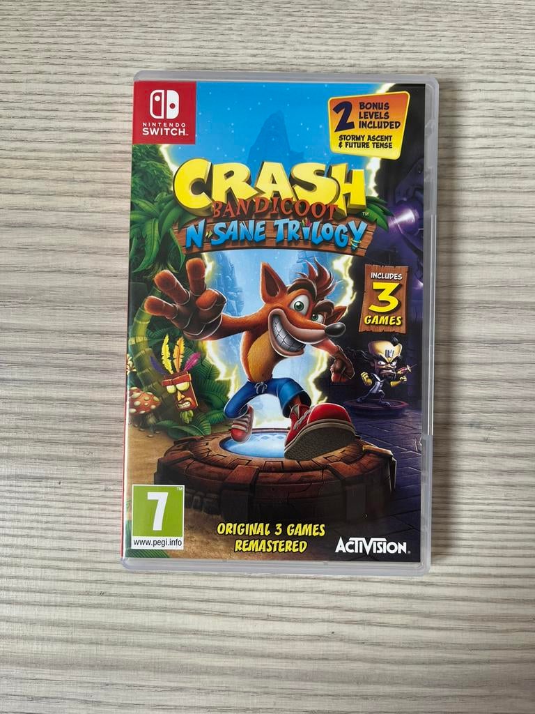 Crash Bandicoot Insane Trilogy Nintendo Switch, Games en Spelcomputers, Games | Nintendo Switch, Ophalen, Zo goed als nieuw