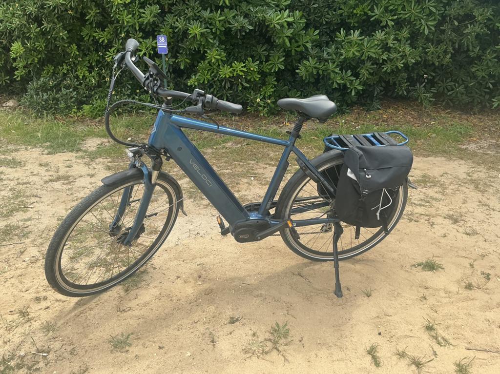 Veloci electrische herenfiets,maat large, slechts 200 km, Fietsen en Brommers, Elektrische fietsen, Ophalen, Zo goed als nieuw
