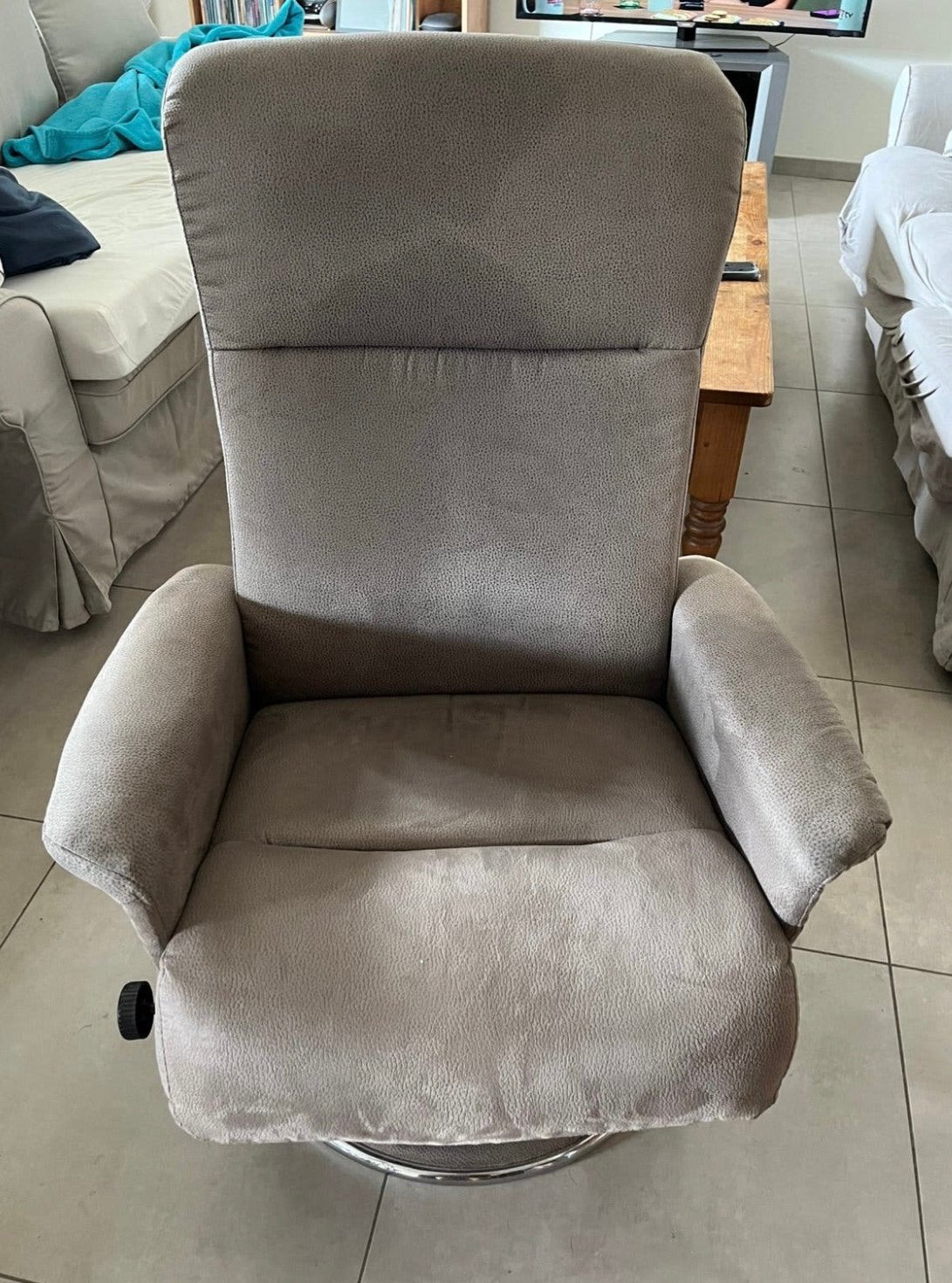 Verstelbare relaxzetel, Huis en Inrichting, Ophalen, Gebruikt, Minder dan 75 cm, 75 tot 100 cm