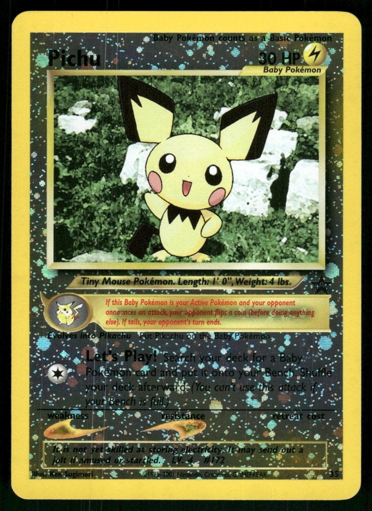 Pichu 35/53 - Wizards Black Star Promos (NM), Hobby en Vrije tijd, Verzenden, Gebruikt