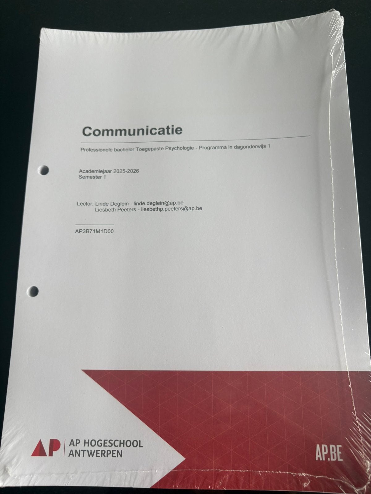 Cursus communicatie AP hogeschool Antwerpen, Livres, Psychologie, Enlèvement ou Envoi, Neuf