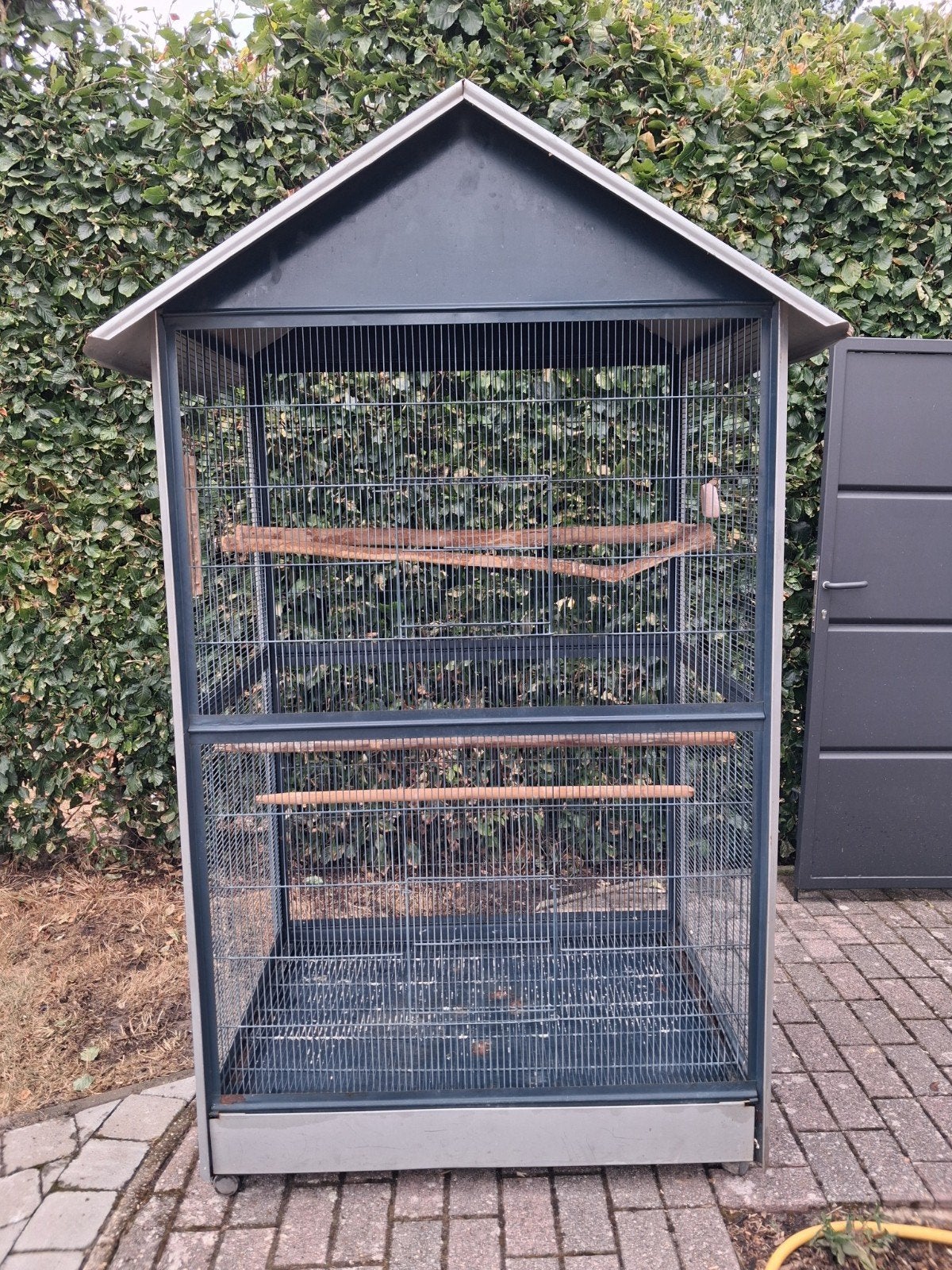 Grote vogelkooi, Ophalen, Gebruikt, Metaal, Vogelkooi