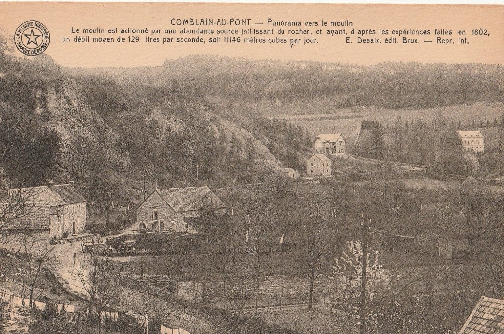 COMBLAIN-AU-PONT -  Panorama naar de Molen, Envoi, Non affranchie, Liège