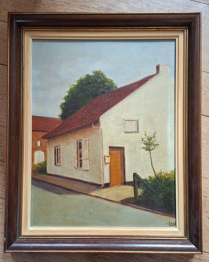 Schilderij, Antiquités & Art, Art | Peinture | Classique, Enlèvement ou Envoi, Peinture à l'huile, Paysage urbain / rural, Toile