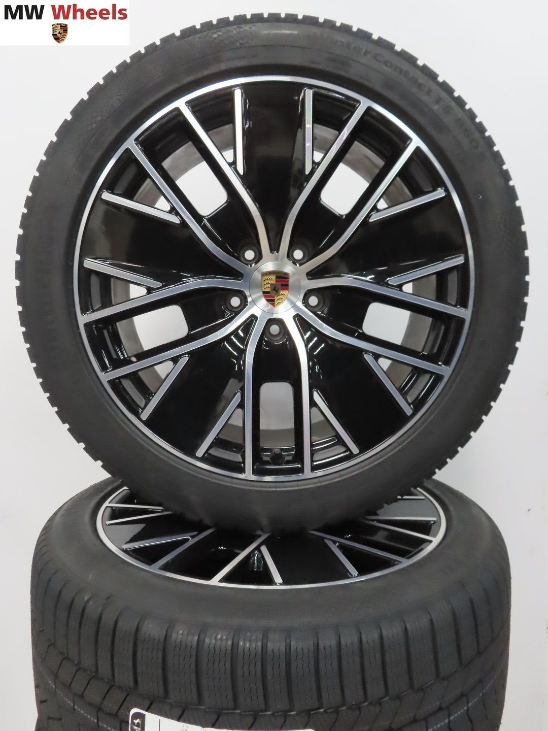 Originele Porsche Macan EV 21 inch velgen met winterbanden, Neuf, Pneus et Jantes, Pneus hiver, 255 mm