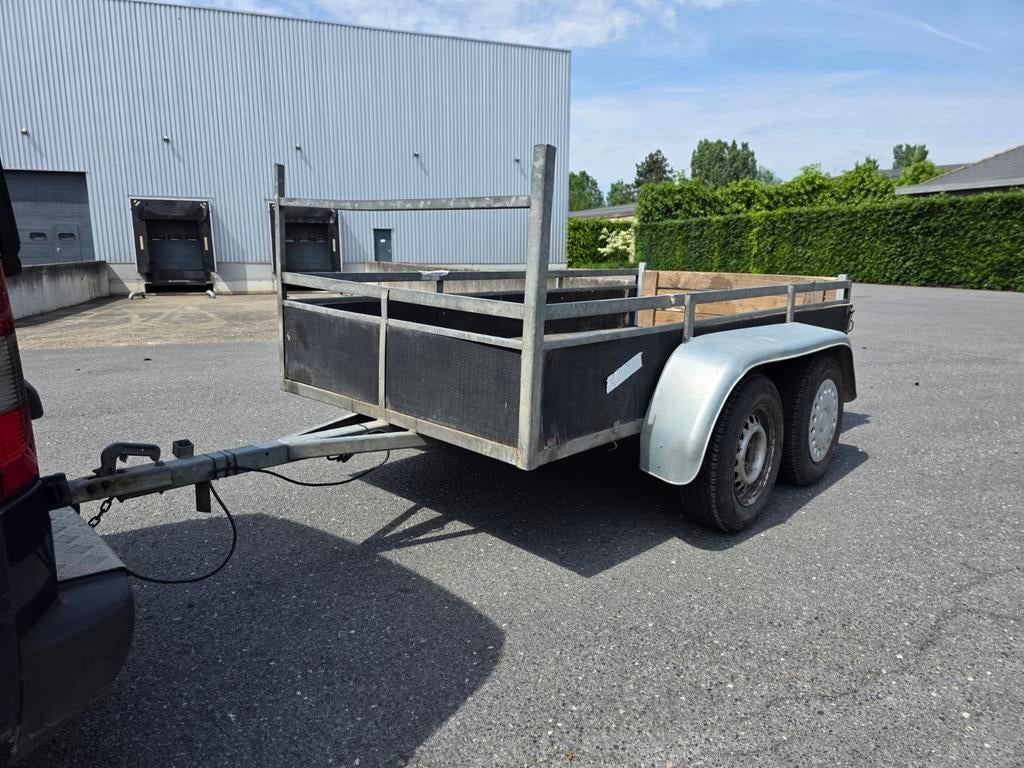 Aanhangwagen dubbelas, Auto diversen, Aanhangers en Bagagewagens, Ophalen, Gebruikt