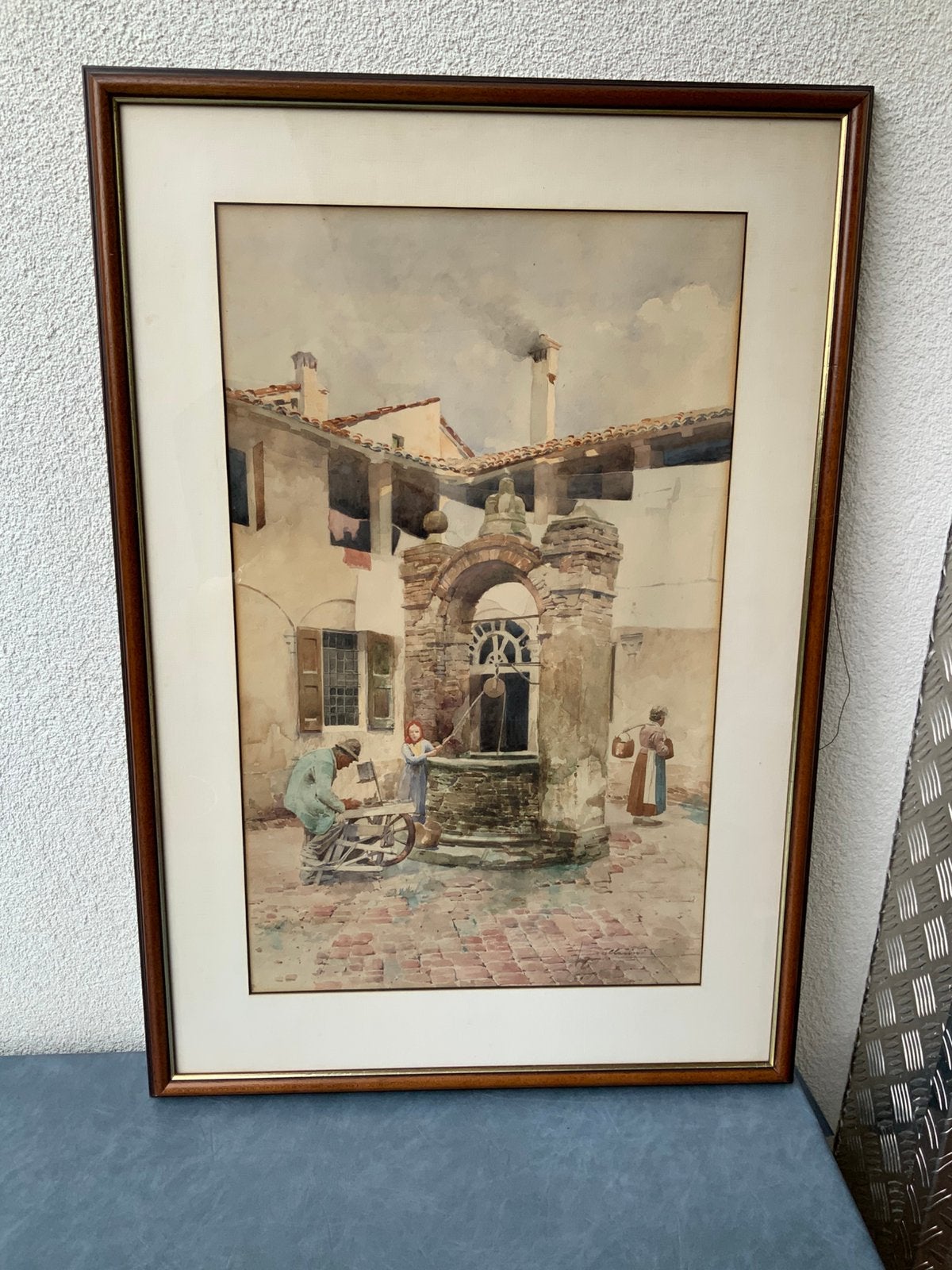 Aquarel werk van Enea Ballarini, Ophalen