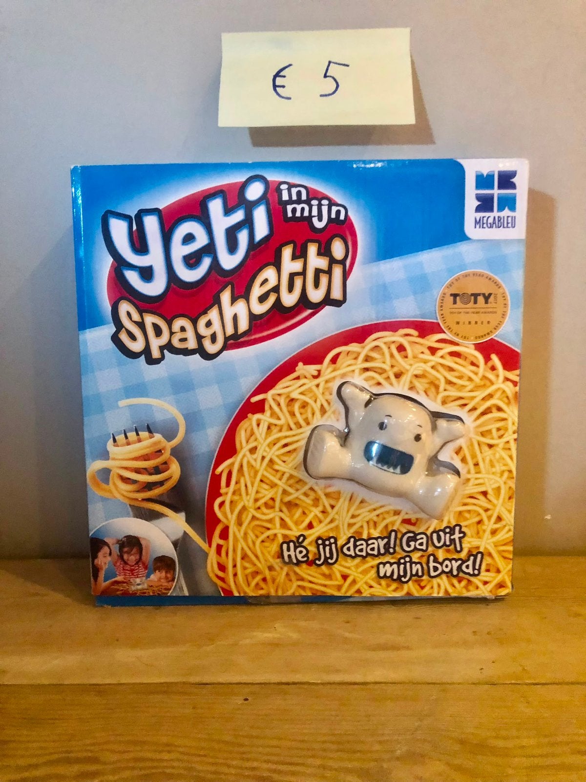 Yeti spaghetti spel, Ophalen, Zo goed als nieuw