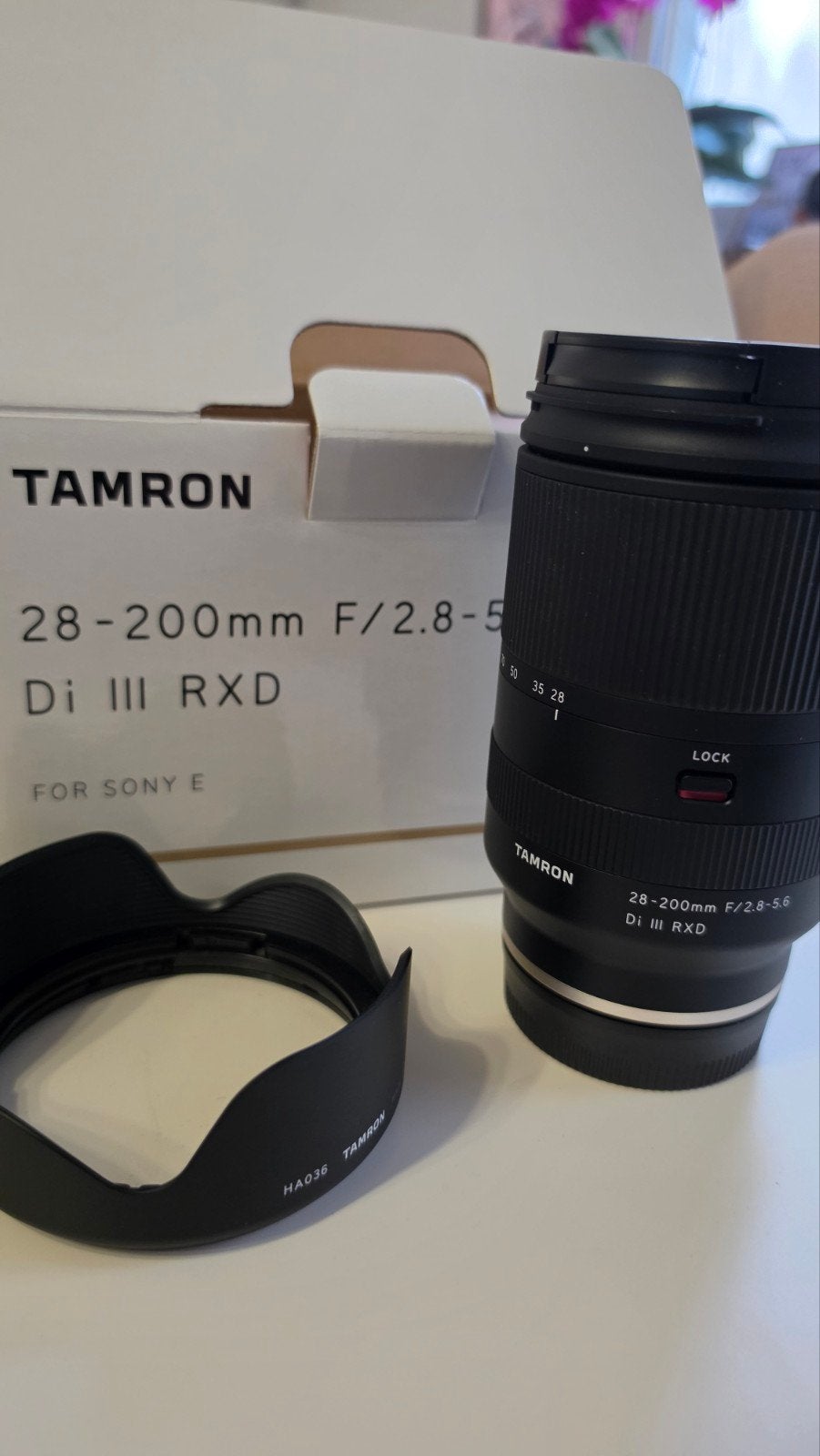 Tamron 28-200mm F/2.8-5.6 Di III RXD Neuf Jamais utilisé !, Neuf, Monture Sony E, Téléobjectif, Tamron
