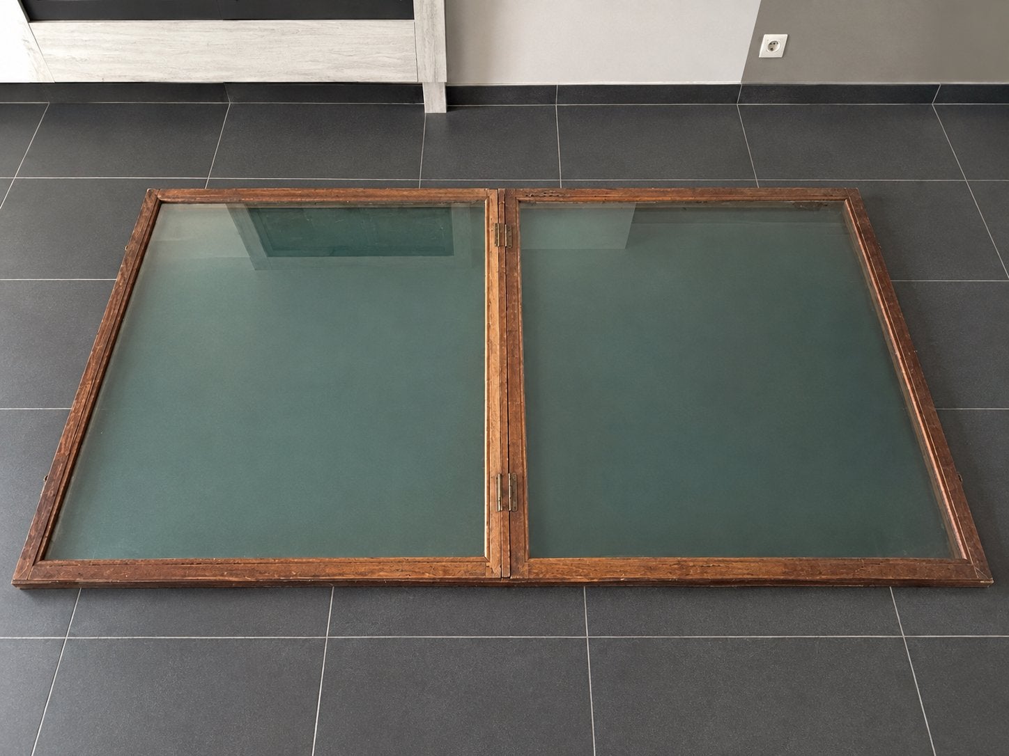 Vitrine kast , toonbank vitrine, Huis en Inrichting, Ophalen, Gebruikt, Glas
