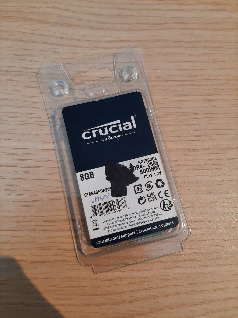 Laptopgeheugen SoDIMM 8Gb, Informatique & Logiciels, Mémoire RAM, DDR4, 8 GB, Enlèvement, Utilisé