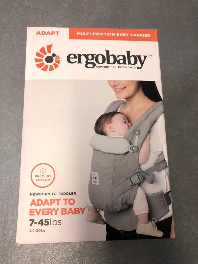 Porte-bébé Ergobaby Adapt SoftTouch + adaptateur nourrisson, Autres marques, Porte-bébé, Comme neuf, Enlèvement