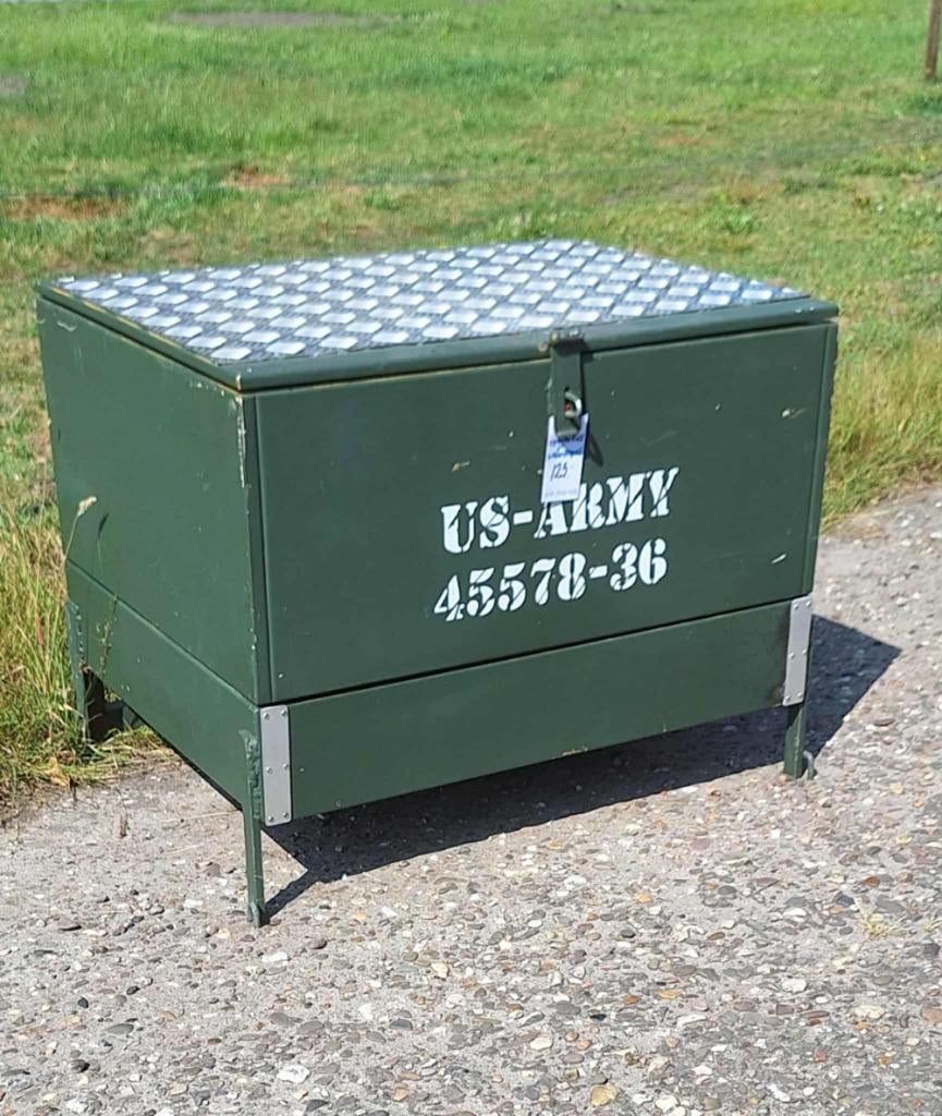 Stoere opbergkist, legerkist super tof ook als salontafel., Enlèvement, Autres
