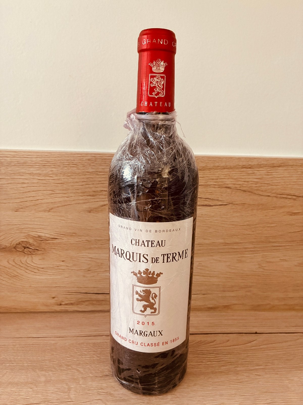 1 x Chateau Marquis de Terme 2015, Collections, Vins, Neuf, Pleine, Enlèvement, Vin rouge