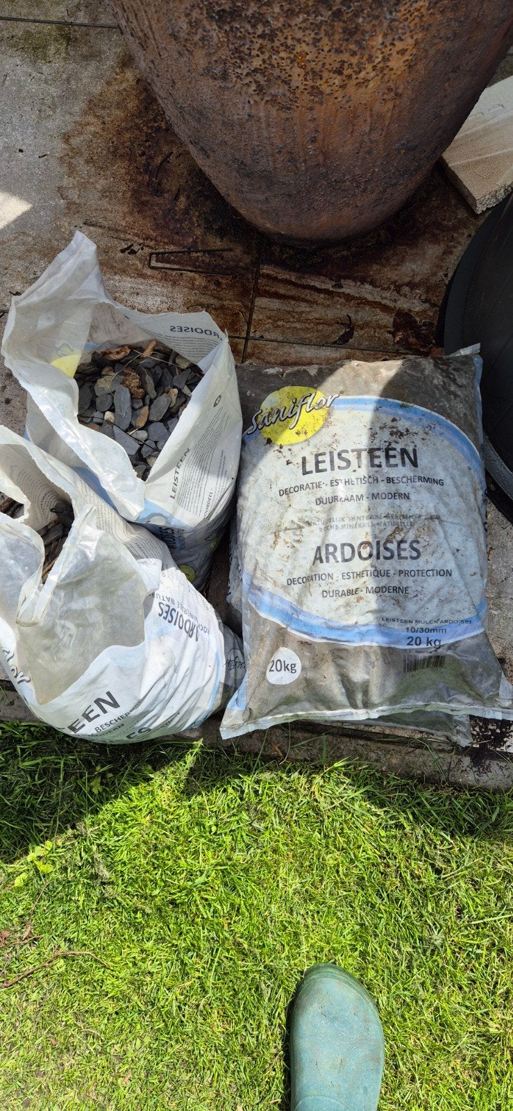 Gratis leisteen, Tuin en Terras, Ophalen