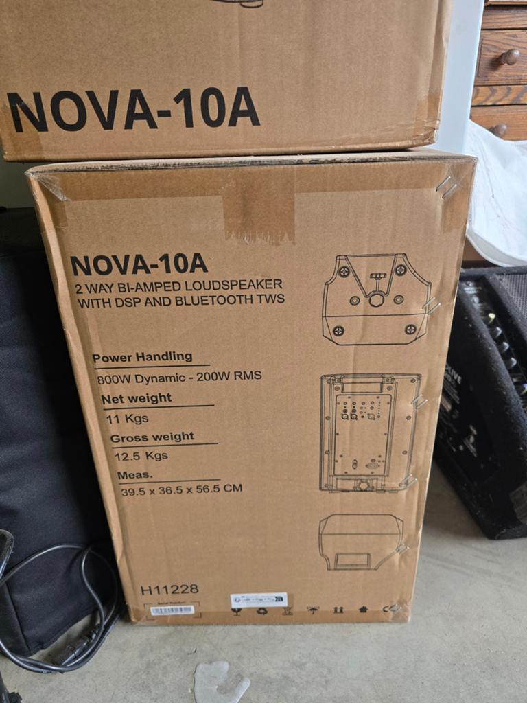 Actieve luidsprekers audiophony  nova10A, Enlèvement