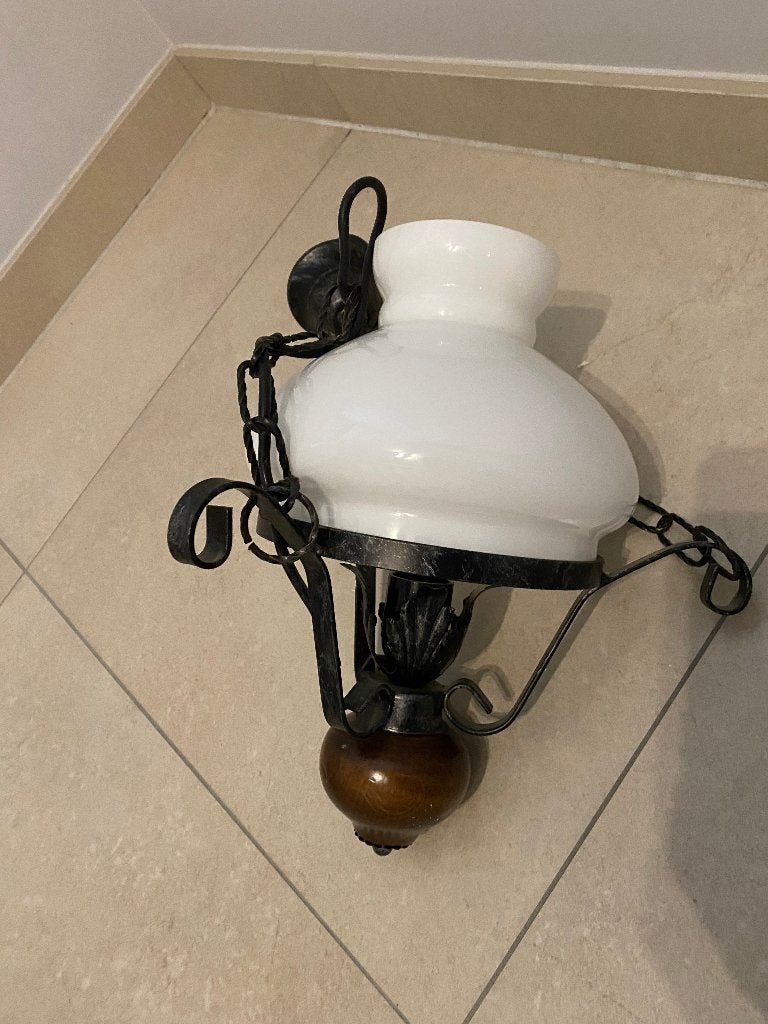 Luchter, Huis en Inrichting, Lampen | Kroonluchters, Ophalen, Glas, Gebruikt, Klassiek